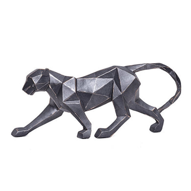 Escultura Leopardo Geom 38cm