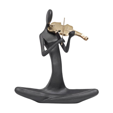 Escultura Figura Tocando Violino 20cm