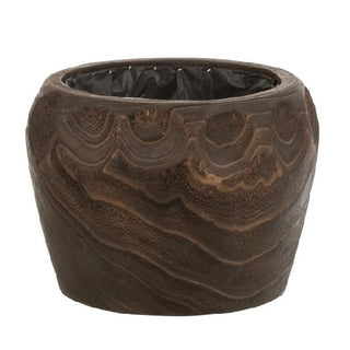 Cachepot Thibo Em Madeira 29x20cm