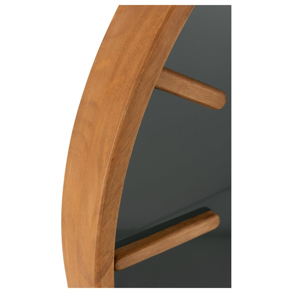 Relogio Em Madeira e Vidro 60cm