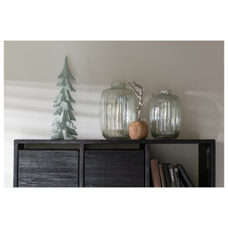 Escultura Figura Na Bola Em Madeira 15x30cm Ass2