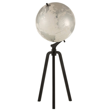 Globo Prata C/ Tripe Em Metal 103cm
