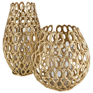 Vaso Rings Em Aluminio 34cm
