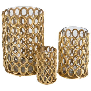 Vaso Rings Em Aluminio 29cm