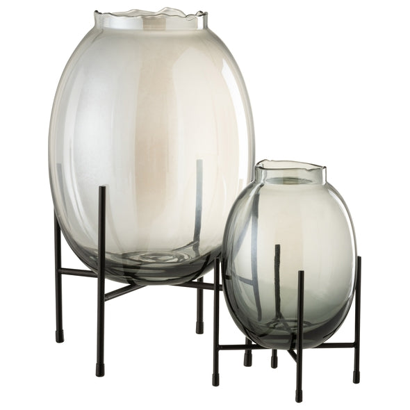 Vaso Bord Fume Com Suporte 40cm