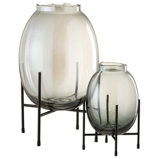 Vaso Bord Fume Com Suporte 40cm