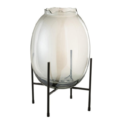 Vaso Bord Fume Com Suporte 40cm