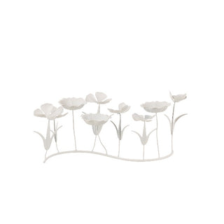 Castical Flores Em Metal 48x15cm