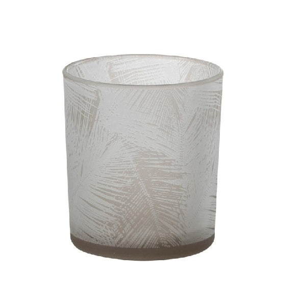 Castical Folhas Em Vidro 8cm