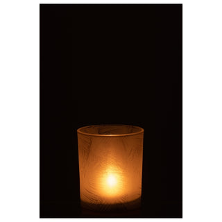 Castical Folhas Em Vidro 13cm