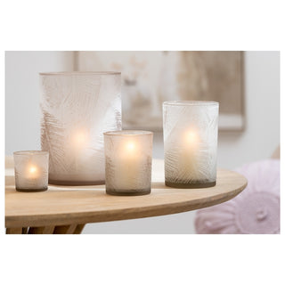 Castical Folhas Em Vidro 13cm