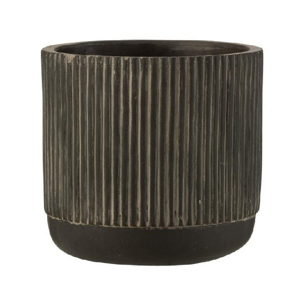 Cachepot Line Preto 14cm