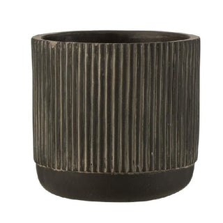 Cachepot Line Preto 14cm
