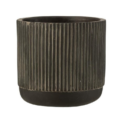 Cachepot Line Preto 14cm