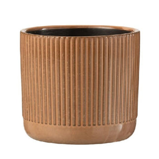 Cachepot Line Marrom 14cm