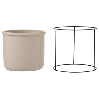 Cachepot Taupe Suspenso C/ Suporte 20cm