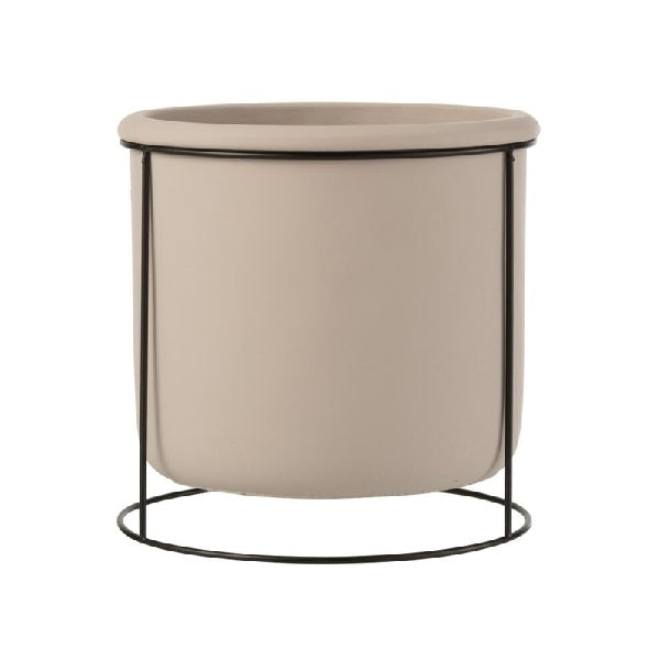 Cachepot Taupe Suspenso C/ Suporte 20cm