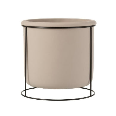 Cachepot Taupe Suspenso C/ Suporte 20cm