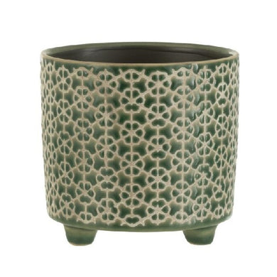 Cachepot Flower Verde 12cm