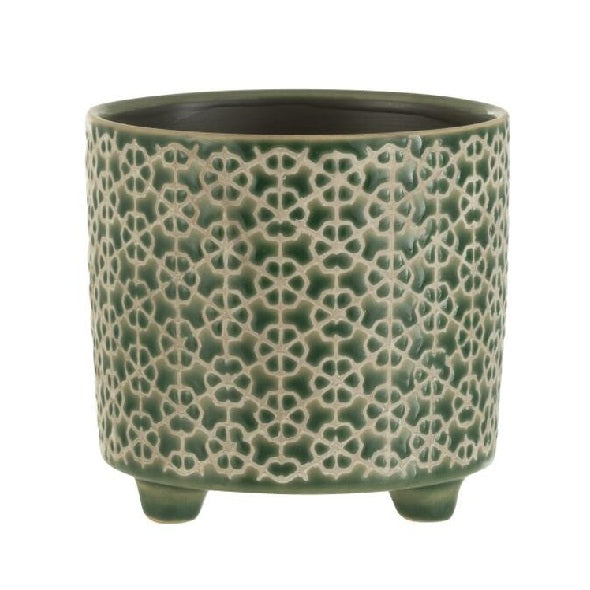 Cachepot Flower Verde 12cm