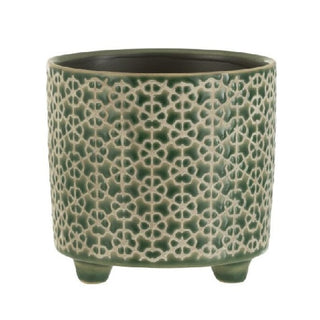 Cachepot Flower Verde 12cm
