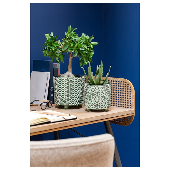 Cachepot Flower Verde 14cm