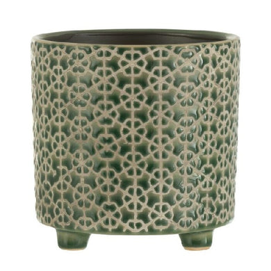 Cachepot Flower Verde 14cm
