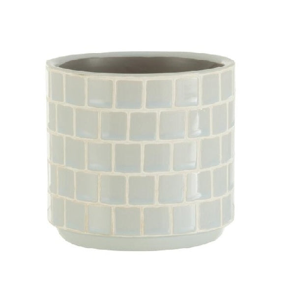 Cachepot Azulejo Azul 12cm