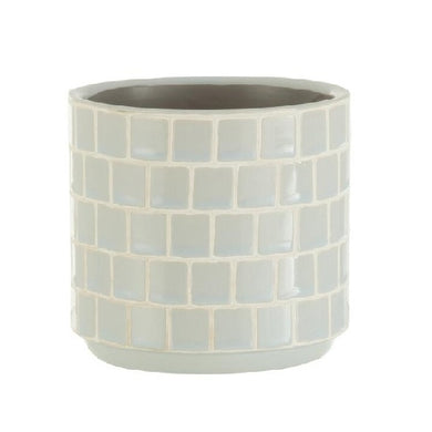 Cachepot Azulejo Azul 12cm