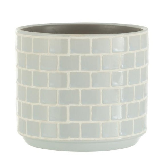 Cachepot Azulejo Azul 14cm