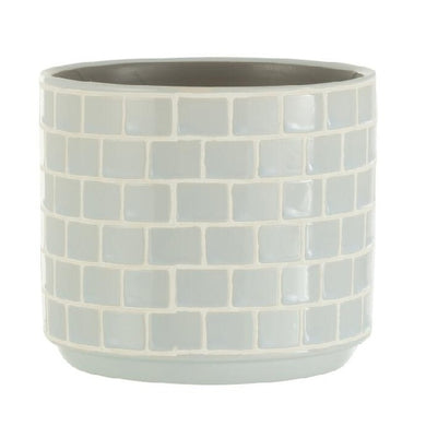 Cachepot Azulejo Azul 14cm
