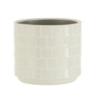 Cachepot Azulejo Branco 12cm