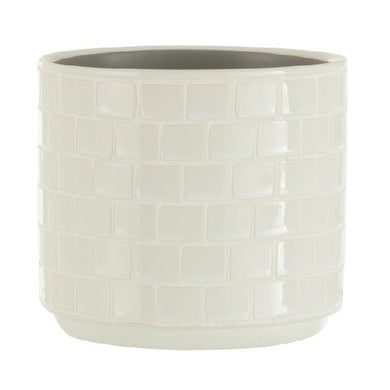 Cachepot Azulejo Branco 14cm