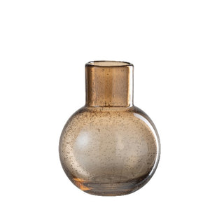 Vaso de Vidro Ambar 19cm
