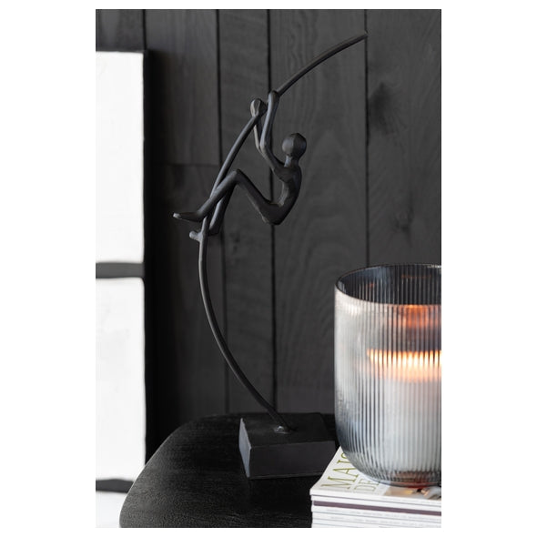 Escultura Ginasta Em Aluminio 47cm Ass2