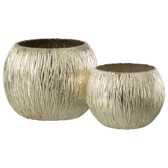 Castical Lines Prata Em Vidro 10cm