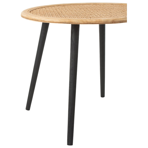Jg. 2 Mesas Laterais Em Bamboo Natural 68x40 68x57cm