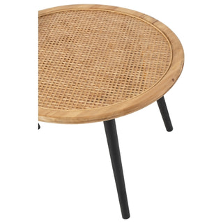 Jg. 2 Mesas Laterais Em Bamboo Natural 68x40 68x57cm