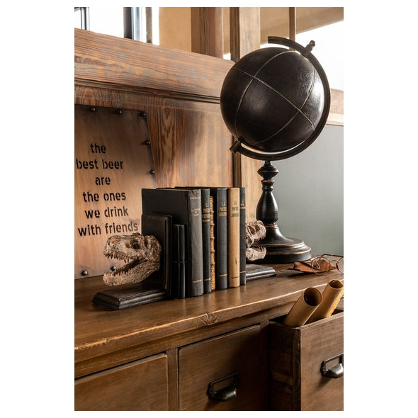 Globo Vintage C/ Suporte Em Metal 65cm