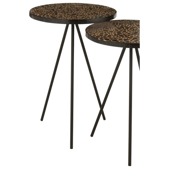 Jg. 2 Mesas Laterais Rings 38x45 38x52cm