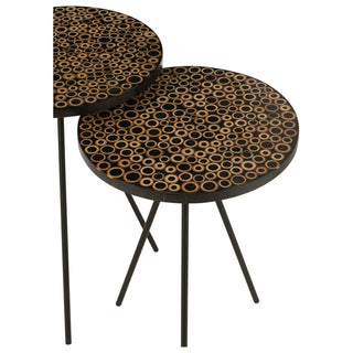 Jg. 2 Mesas Laterais Rings 38x45 38x52cm