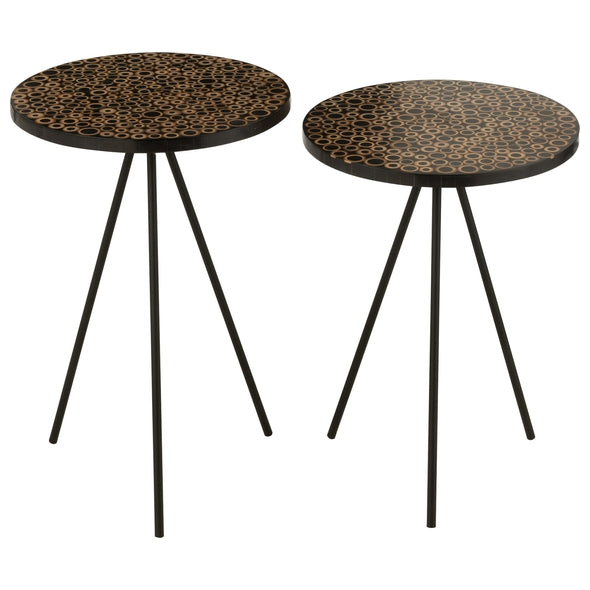 Jg. 2 Mesas Laterais Rings 38x45 38x52cm