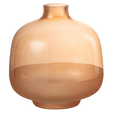 Vaso Hany Pessego Em Vidro 18cm