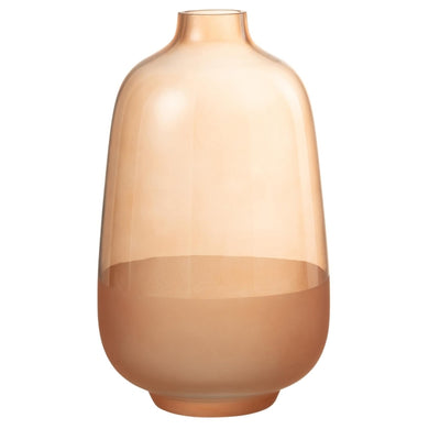 Vaso Hany Pessego Em Vidro 27cm