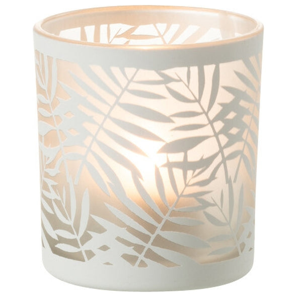 Castical Folhas Branco 8cm