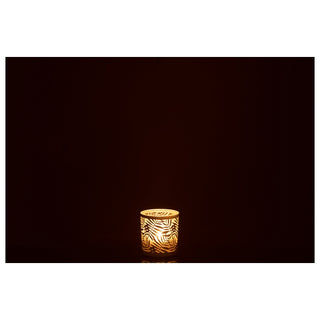 Castical Folhas Branco 8cm