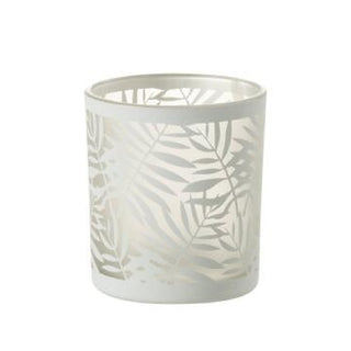 Castical Folhas Branco 8cm