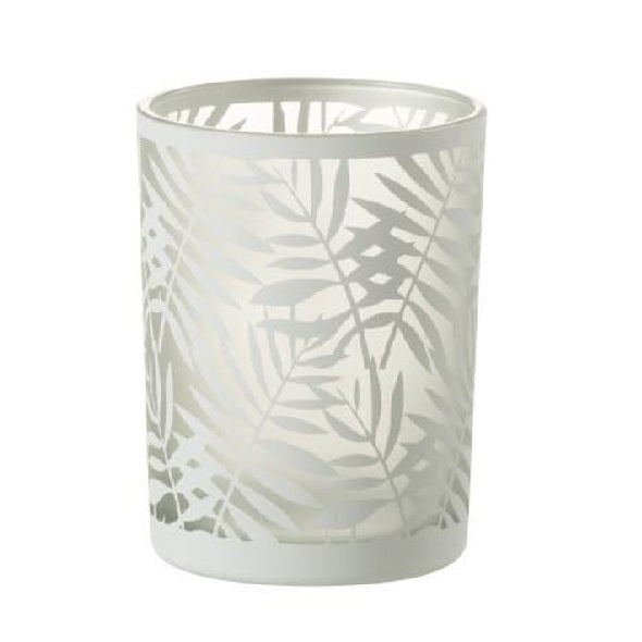 Castical Folhas Branco 13cm
