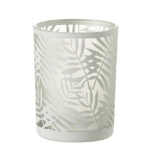 Castical Folhas Branco 13cm