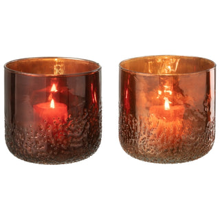 Vaso Mirror Cobre Em Vidro 14cm Ass2